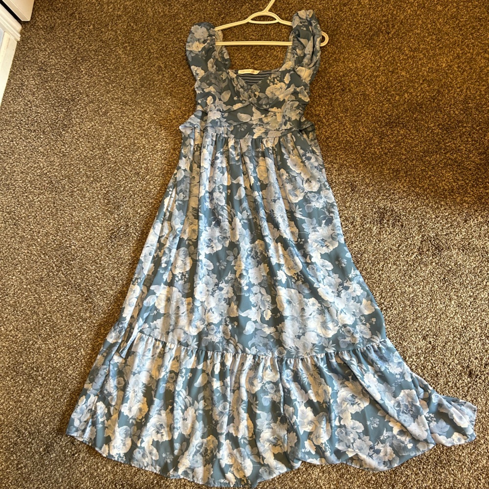 Altar'd State Blue Floral Dress